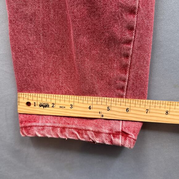 VTG Wrangler Jeans 26x32 Western Bareback Red High Waisted Cowgirl Rodeo USA 90s - Picture 15 of 16